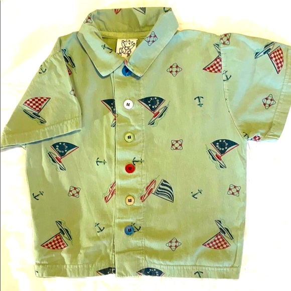 Painting Red Rhinos Nautical Shirt size 4/5 - Picture 1 of 10